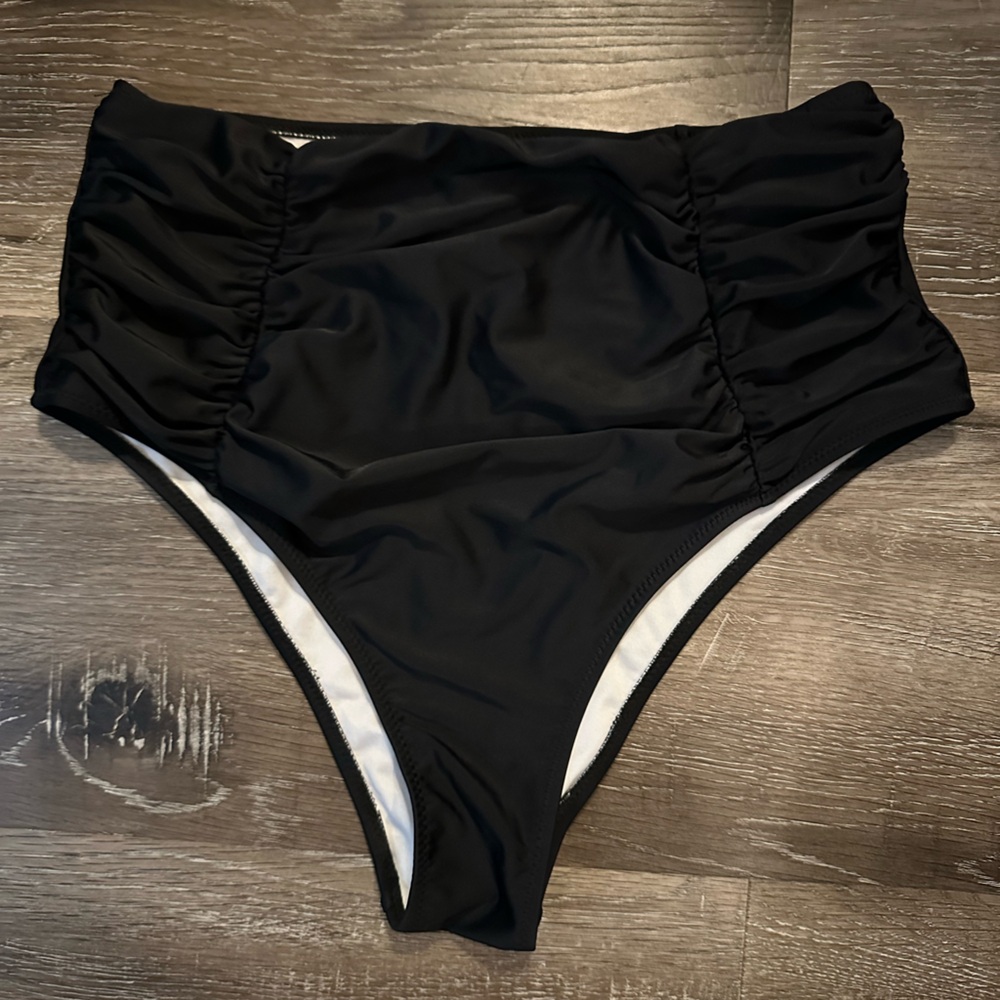 CUPSHE high waisted bikini bottom size Large